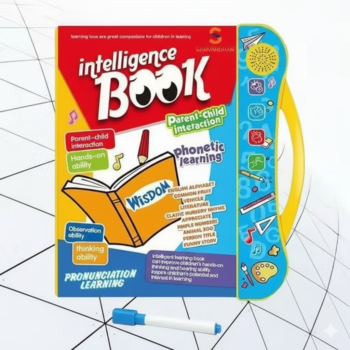 Electronic Intelligent Book with All Learning Materials with Clear Voice with Touch Sensors for Kids (Study Book)